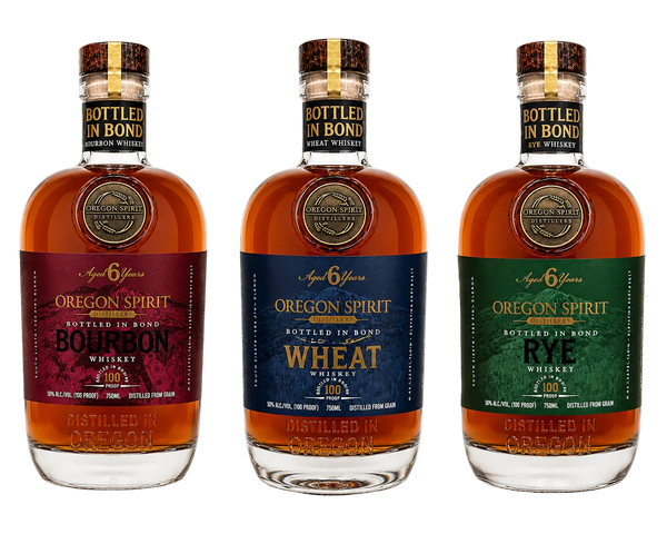 Bonded Trio: 6-Year BIB Bourbon, Wheat, and Rye