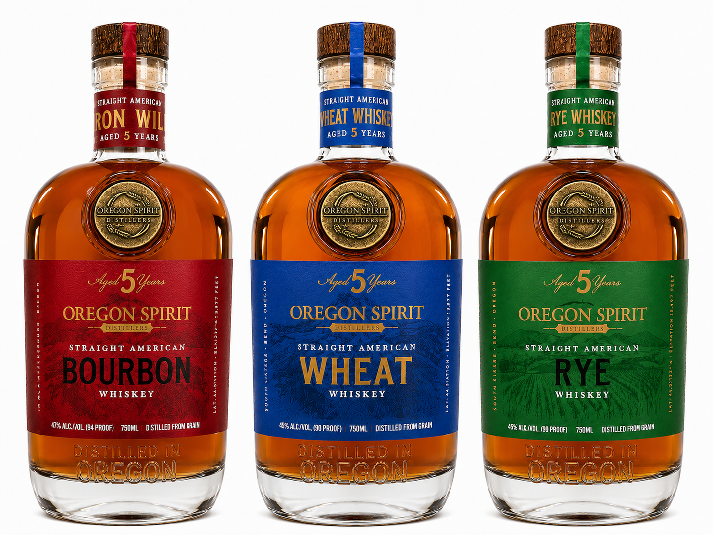 5-Year Bourbon, Wheat, and Rye Trio