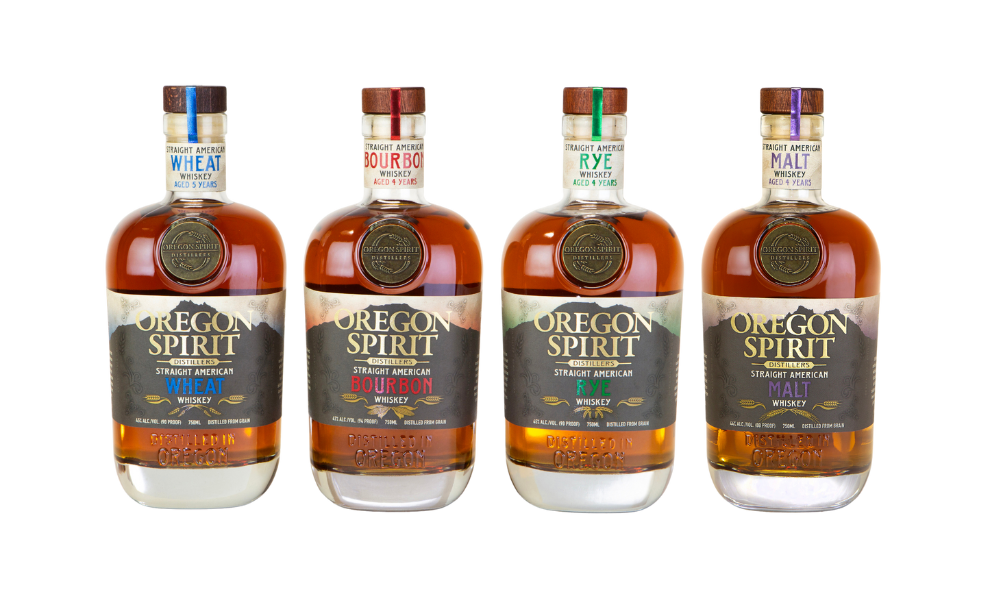Oregon Spirit Straight Whiskey 4 pack